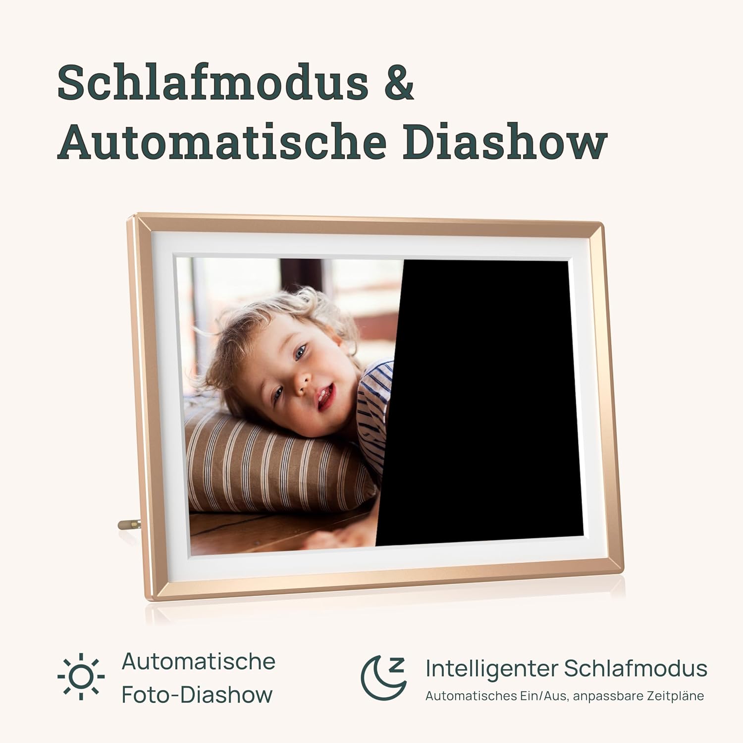 Detalle 2 de ARZOPA D14 14 Zoll Metall Digitaler Bilderrahmen mit Touchscreen & kostenlosem Cloud Storage