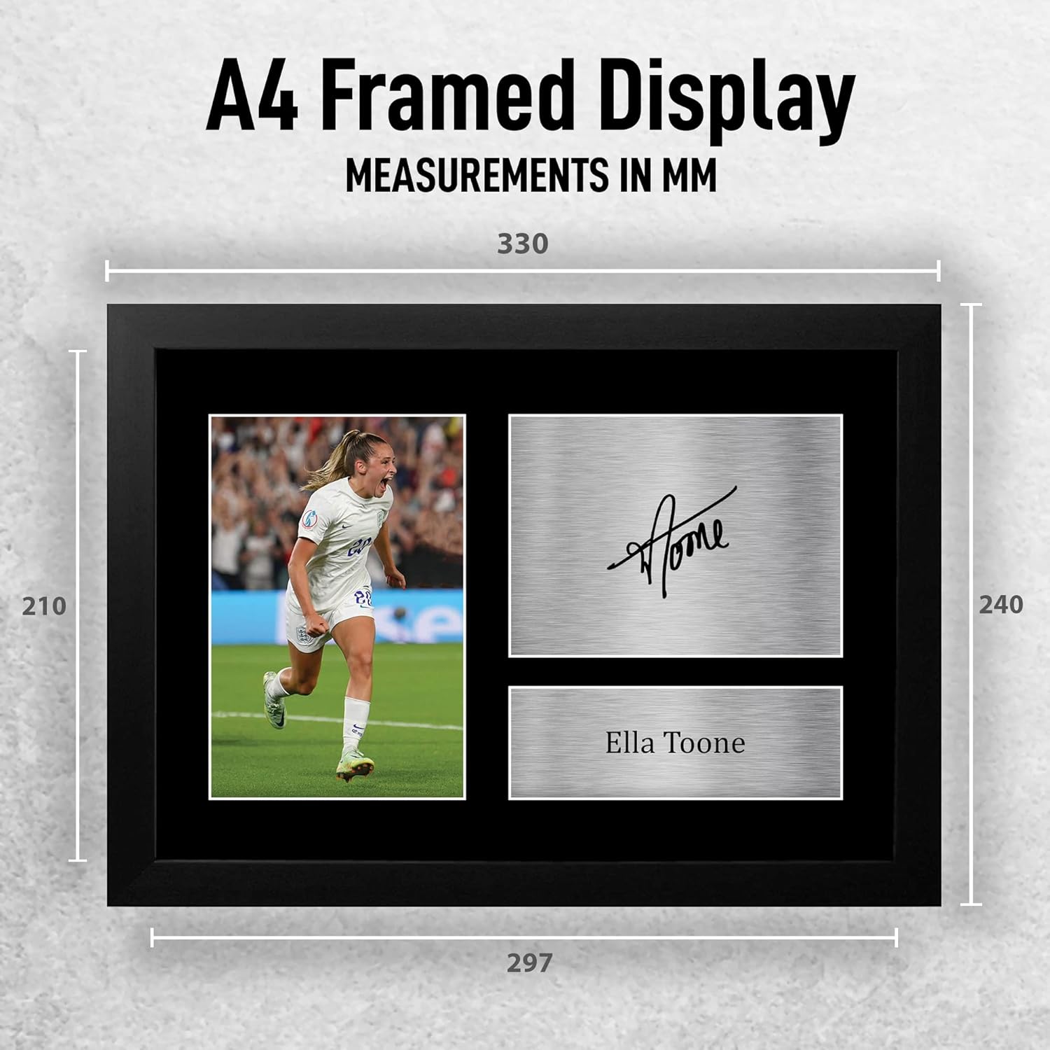 Thumbnail 1 de HWC Trading FR A4 Ella Toone Women’s England framed autograph photo picture (A4)