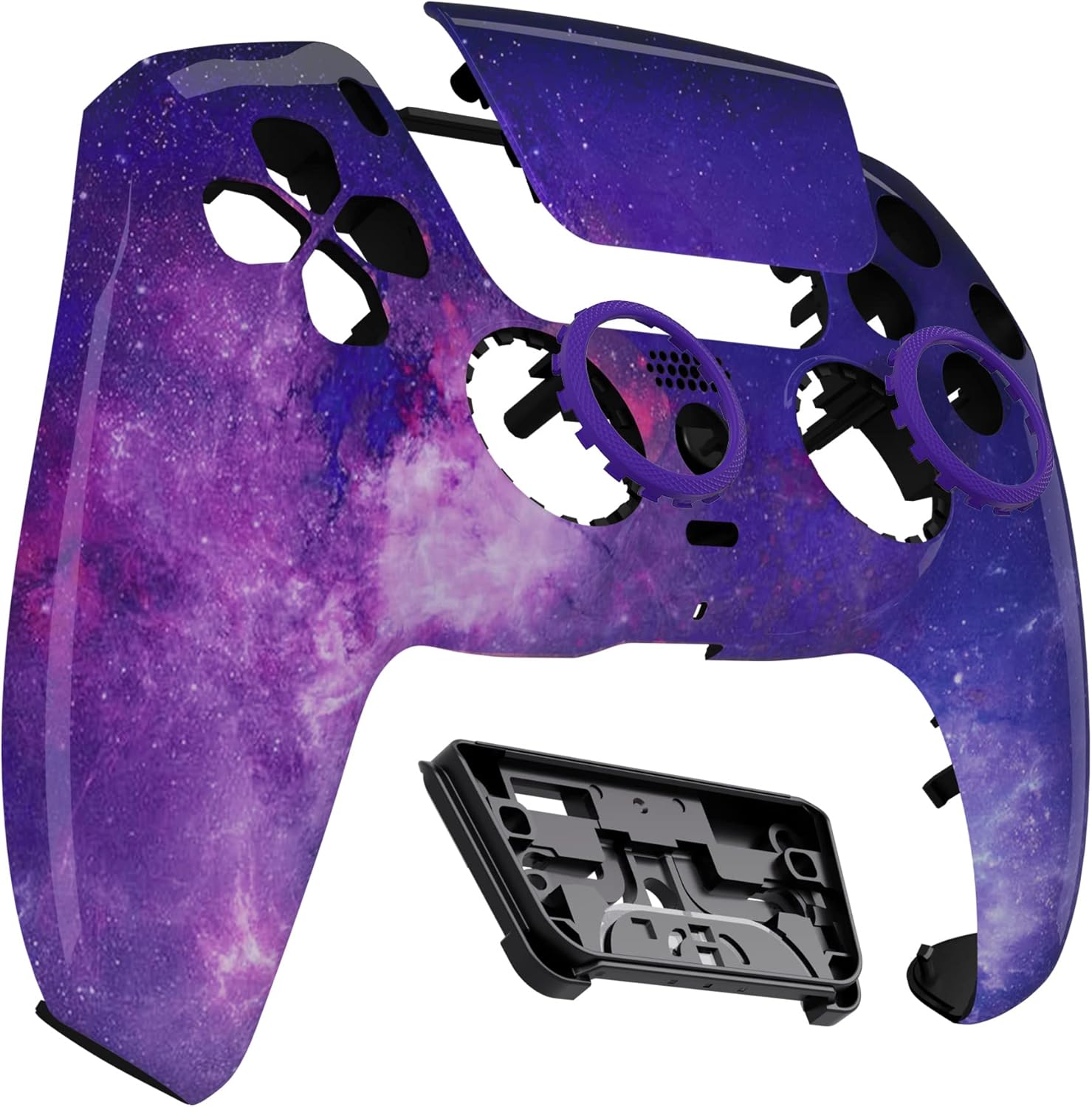 Thumbnail 3 de eXtremeRate LUNA Nebula Galaxy Front Shell Touchpad for PS5 Controller (BDM-010/020/030/040/050) – DIY Replacement