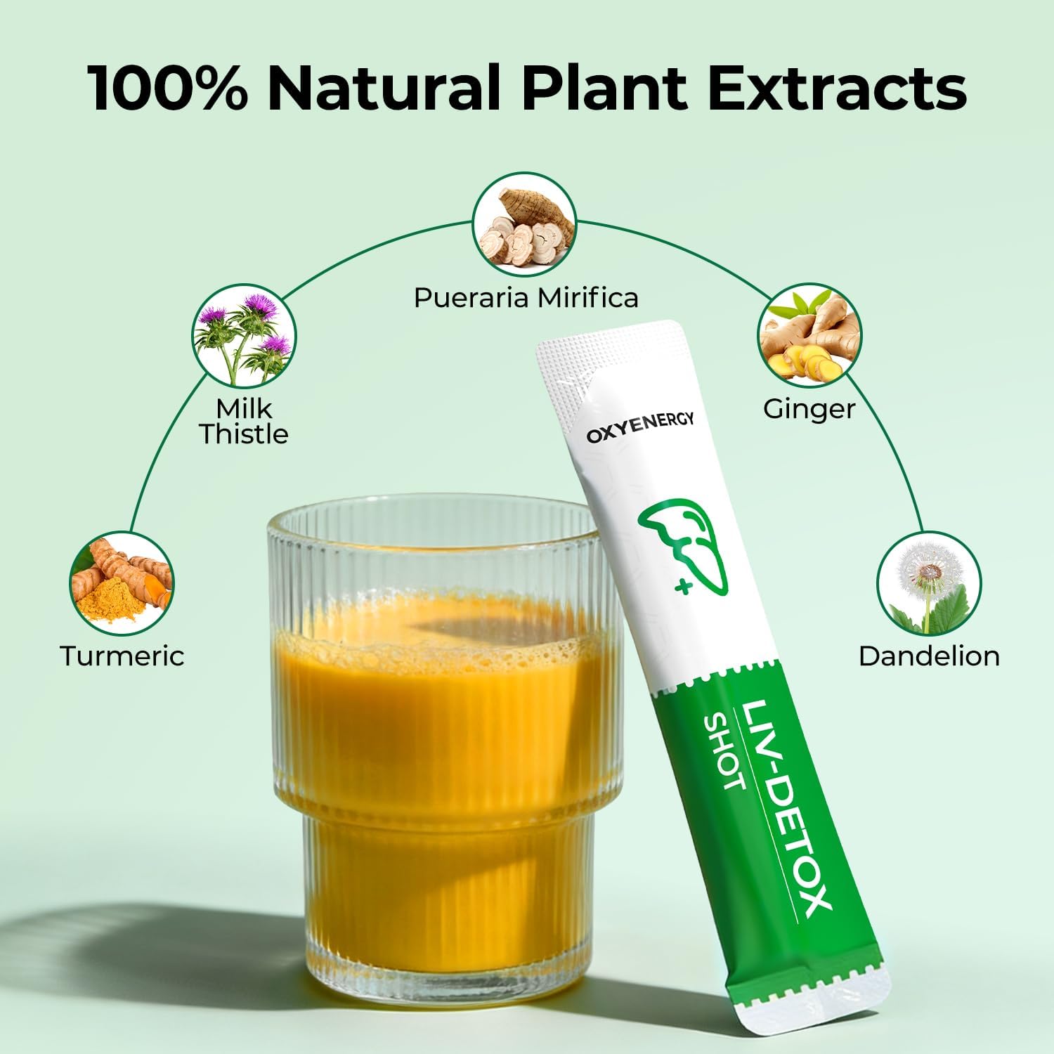 Detalle 2 de OxyEnergy Liver Cleanse Detox & Repair Supplement, 30 Liquid Sticks