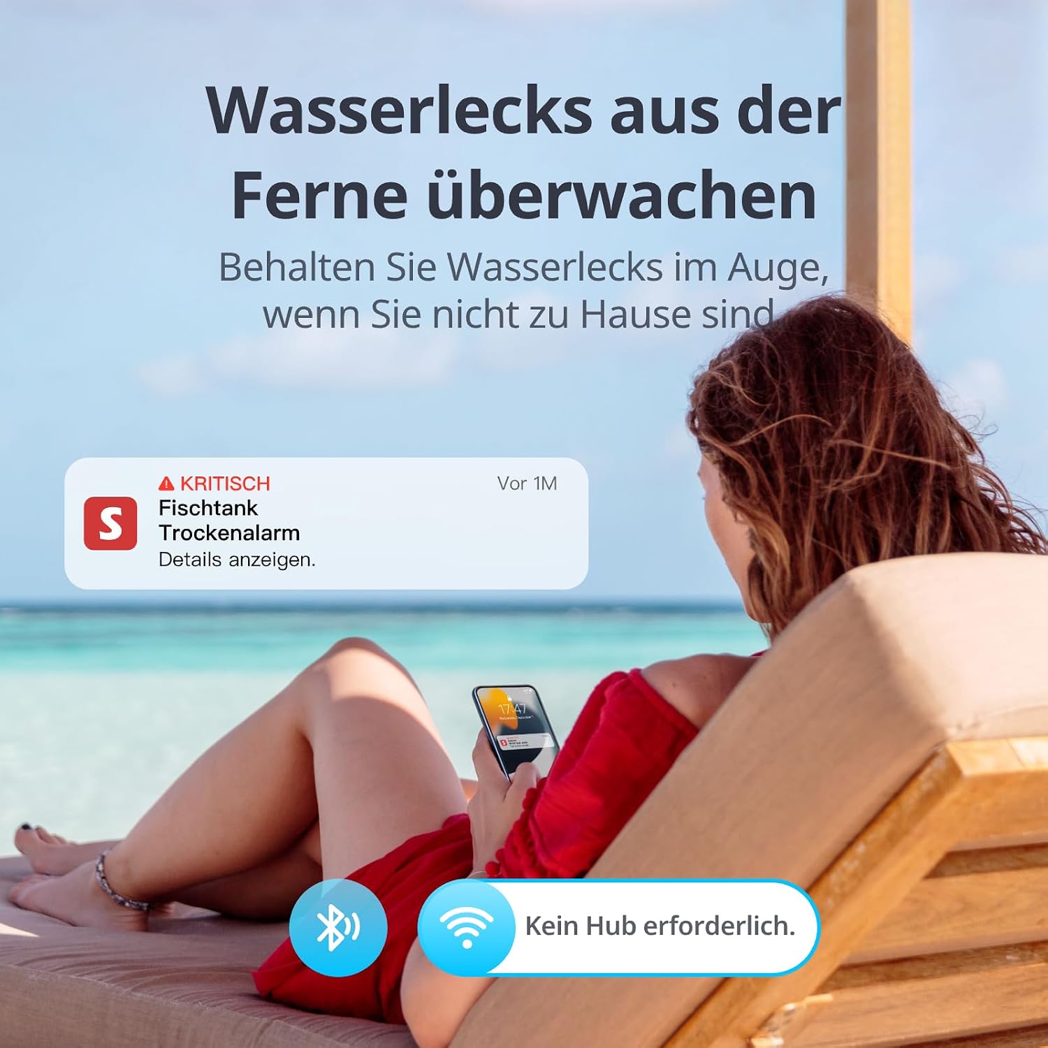 Detalle de SwitchBot WLAN Wassermelder 3er Pack