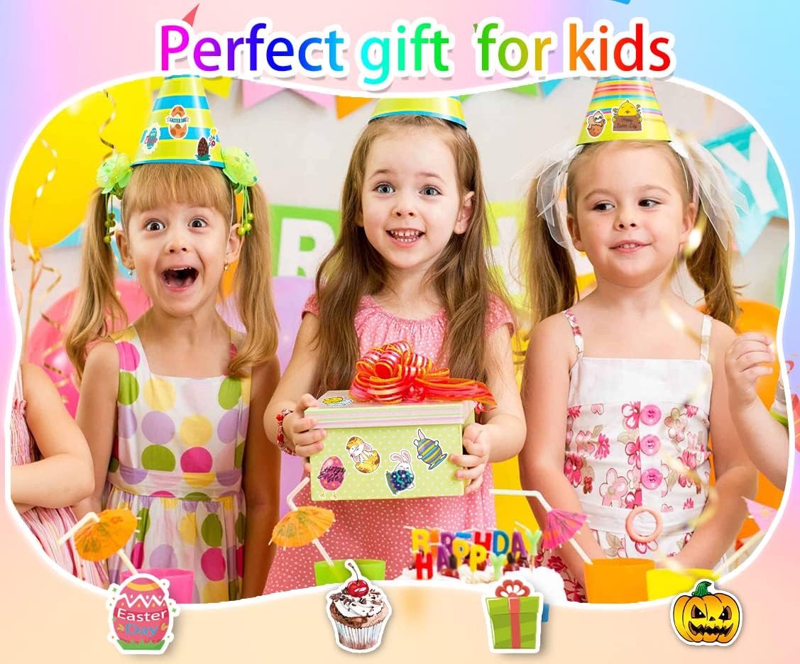 Thumbnail 4 de win4pdlay 200Pcs Water Bottle Stickers for Kids & Teens (Waterproof Vinyl, PVC) for Classroom Decor
