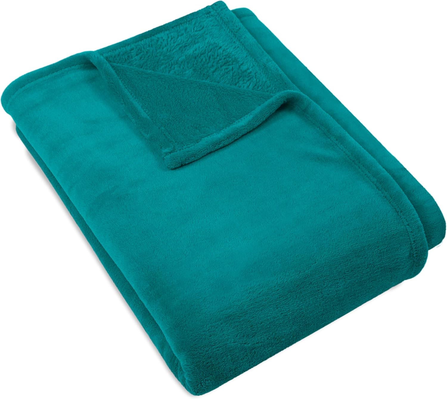Thumbnail 6 de Plaid Polaire npluseins 150x200 cm – Douillette et respirante en Coral Fleece, couleur pétrole