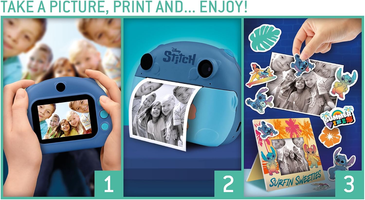 Thumbnail 4 de Lisciani Disney Sofortbildkamera von Stitch – Für Kinder ab 6 Monaten