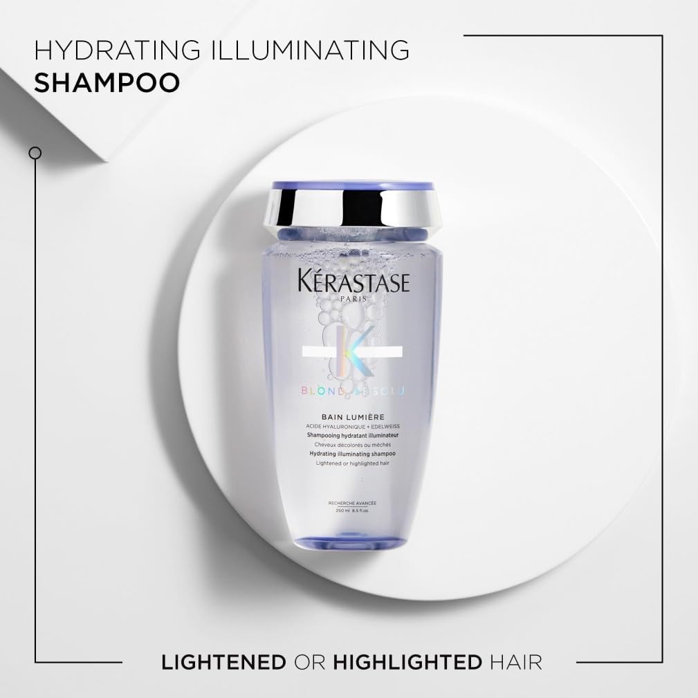Thumbnail 1 de Kérastase Blond Absolu Hydrating Illuminating Shampoo (Bain Lumiere) for Lightened, Highlighted and Grey Hair