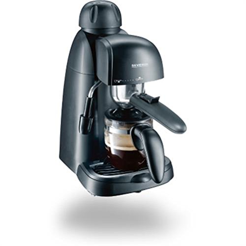 Detalle de SEVERIN Espressomaschine: kompakte 2-Tassen-Kaffeemaschine mit Milchschaumdüse