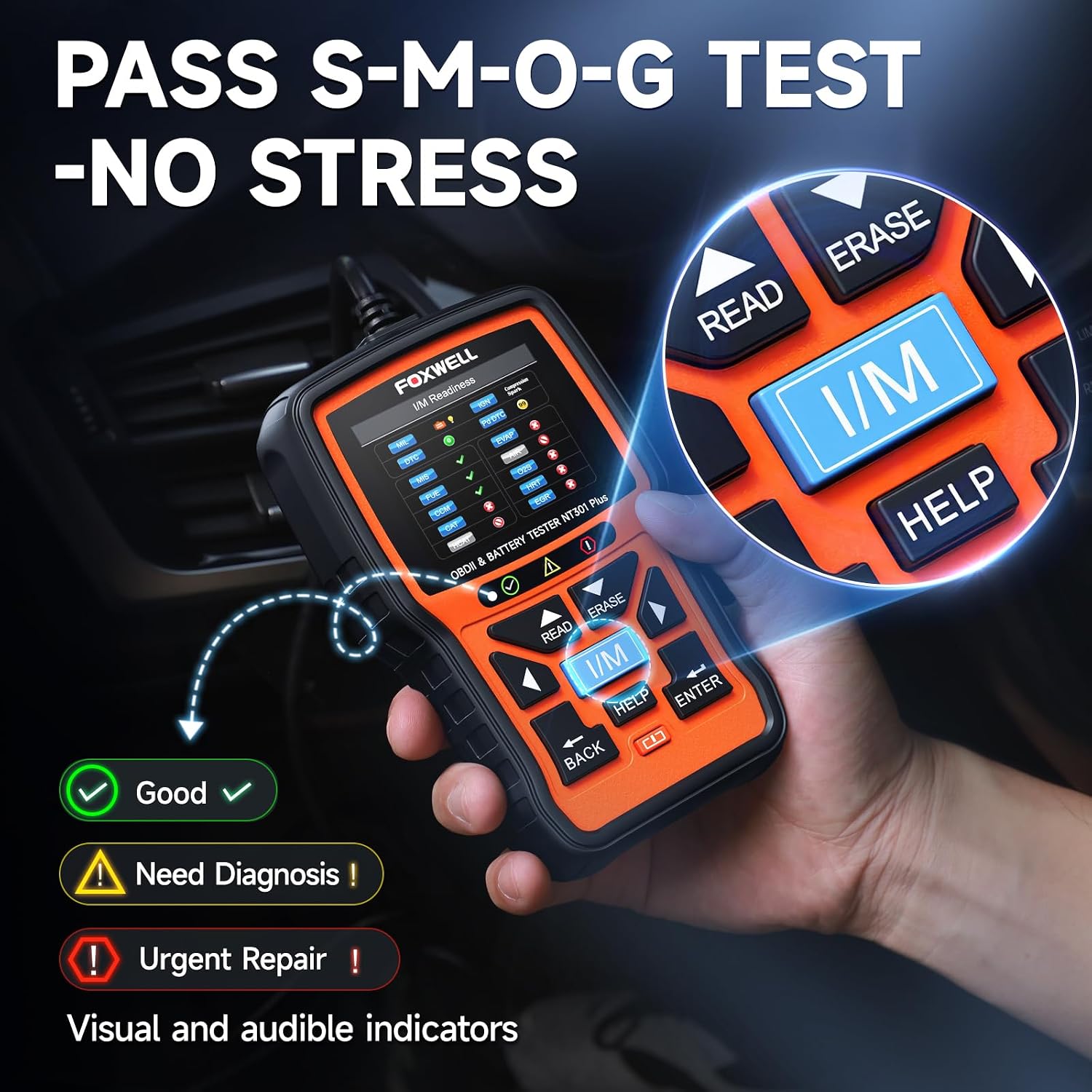 Thumbnail 5 de FOXWELL NT301 Plus OBD2 Scanner 12V