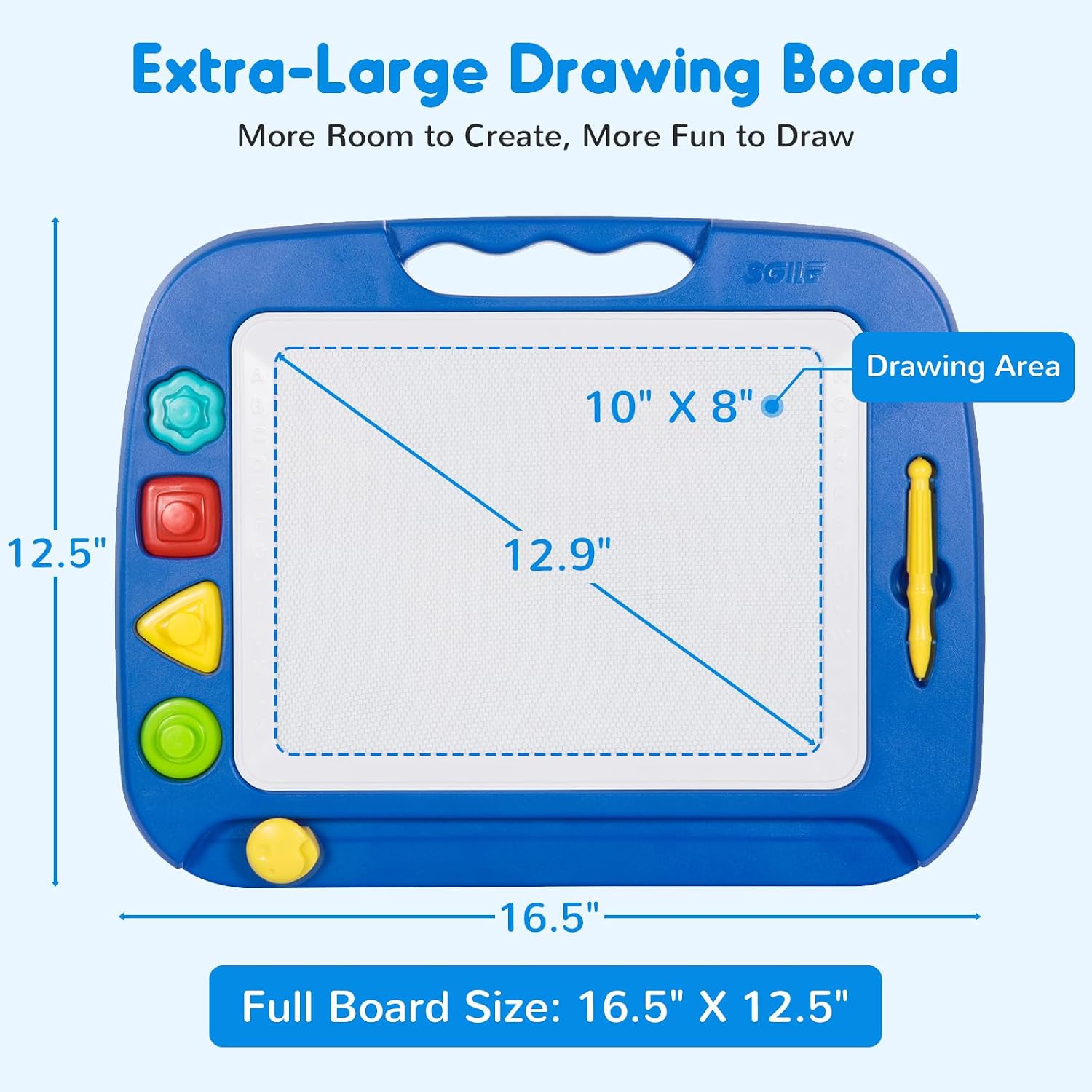 Detalle 2 de SGILE Magnetic Drawing Board 16x13