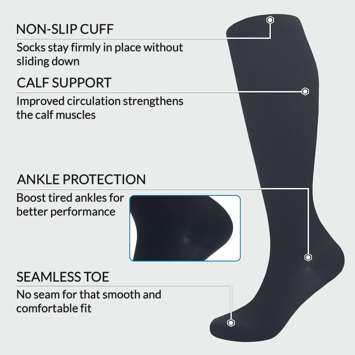 Thumbnail 3 de 360 RELIEF Compression Socks 15-20 mmHg