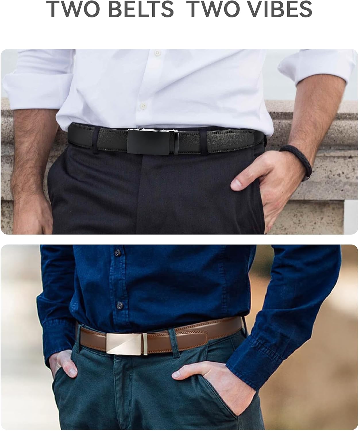 Thumbnail 3 de CHAOREN Leather Ratchet Belt 35mm 👔