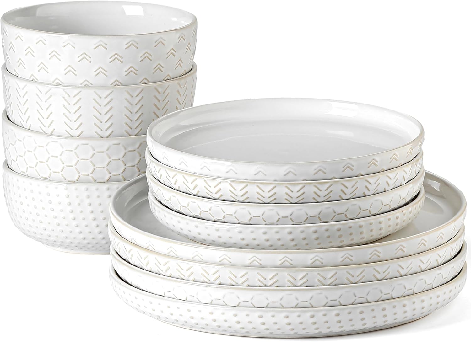 Detalle de Lareina Stoneware Dinnerware Set, 12-Piece