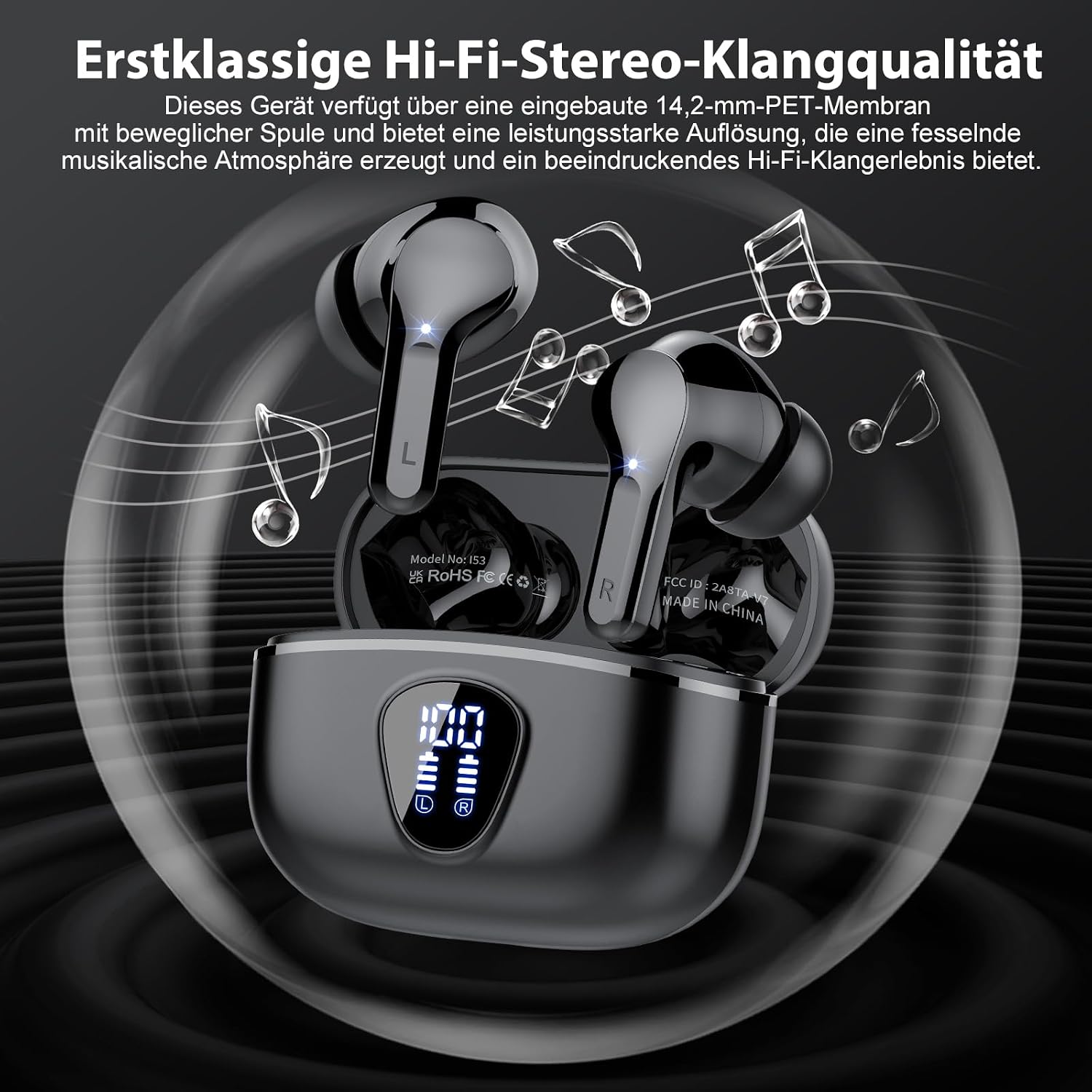 Thumbnail 2 de Bluetooth Kopfhörer 40H Spielzeit