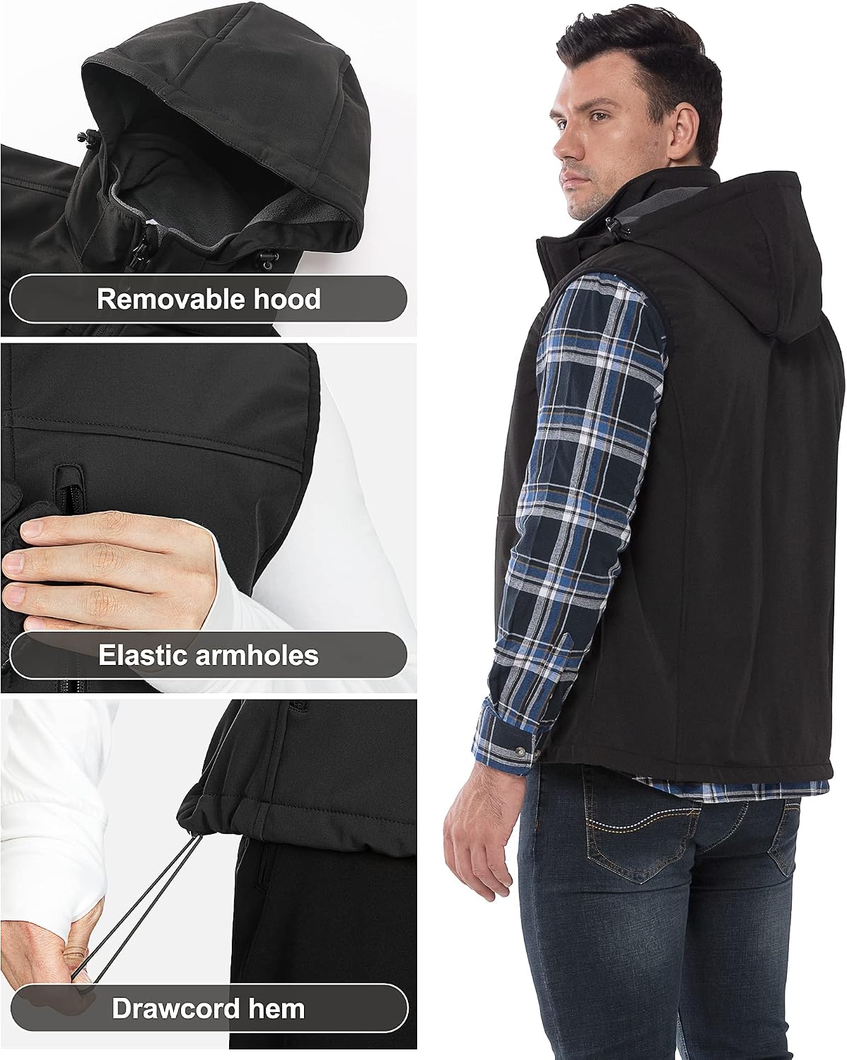 Thumbnail 3 de 33,000ft Men’s Softshell Gilet with 7 pockets