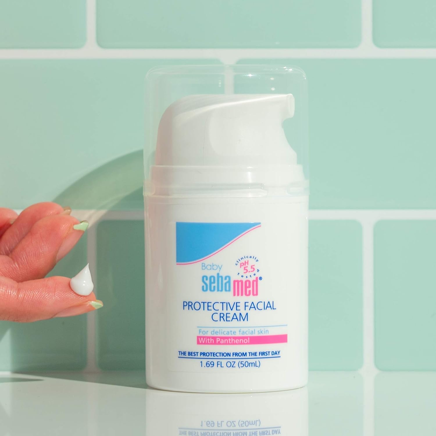 Detalle de Sebamed Baby ansiktskräm 50 ml för torr hud, fuktgivande kräm
