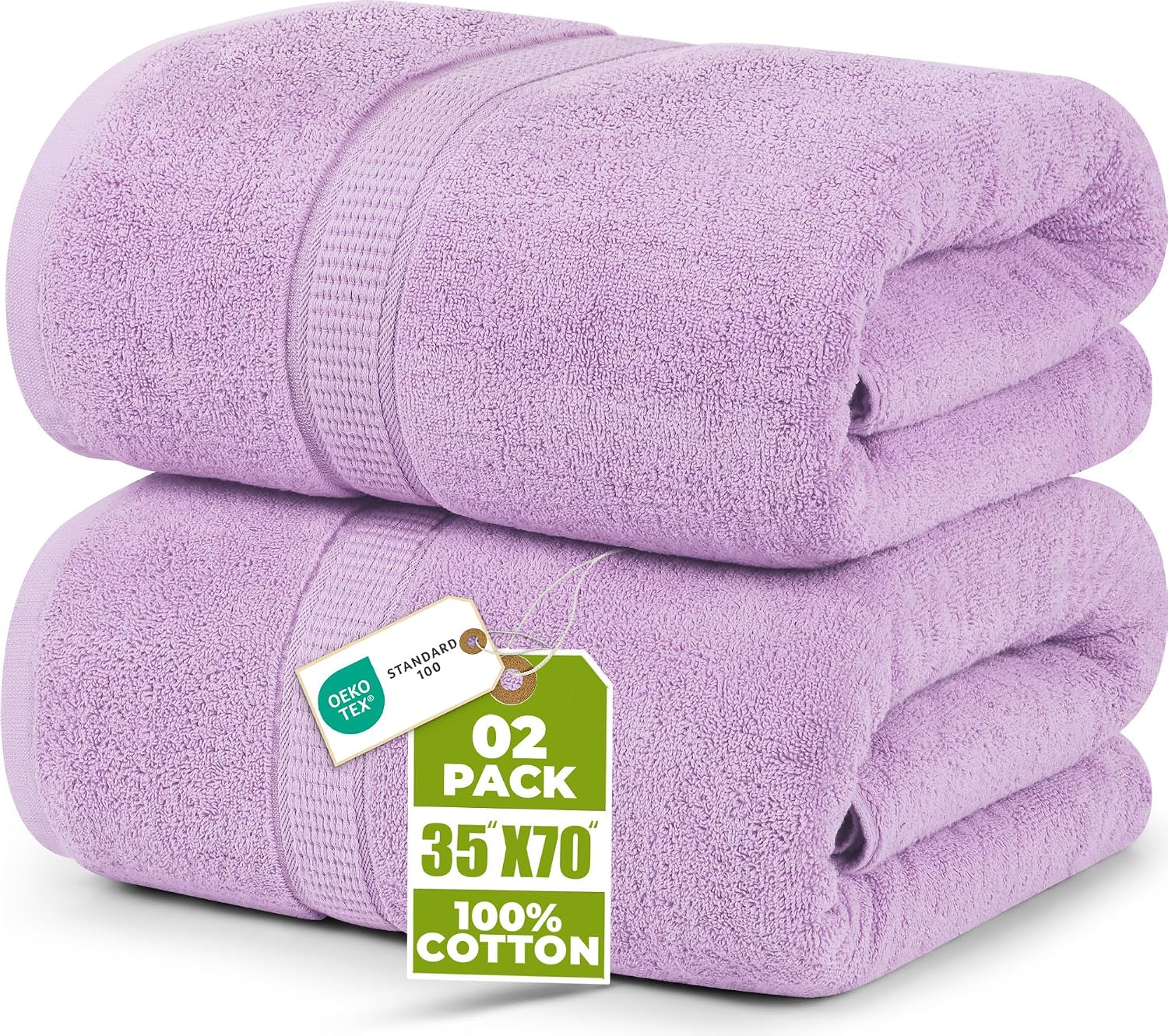 Utopia Towels jumbo, 2 ręczniki kąpielowe 600 g/m² z bawełny ring-spun