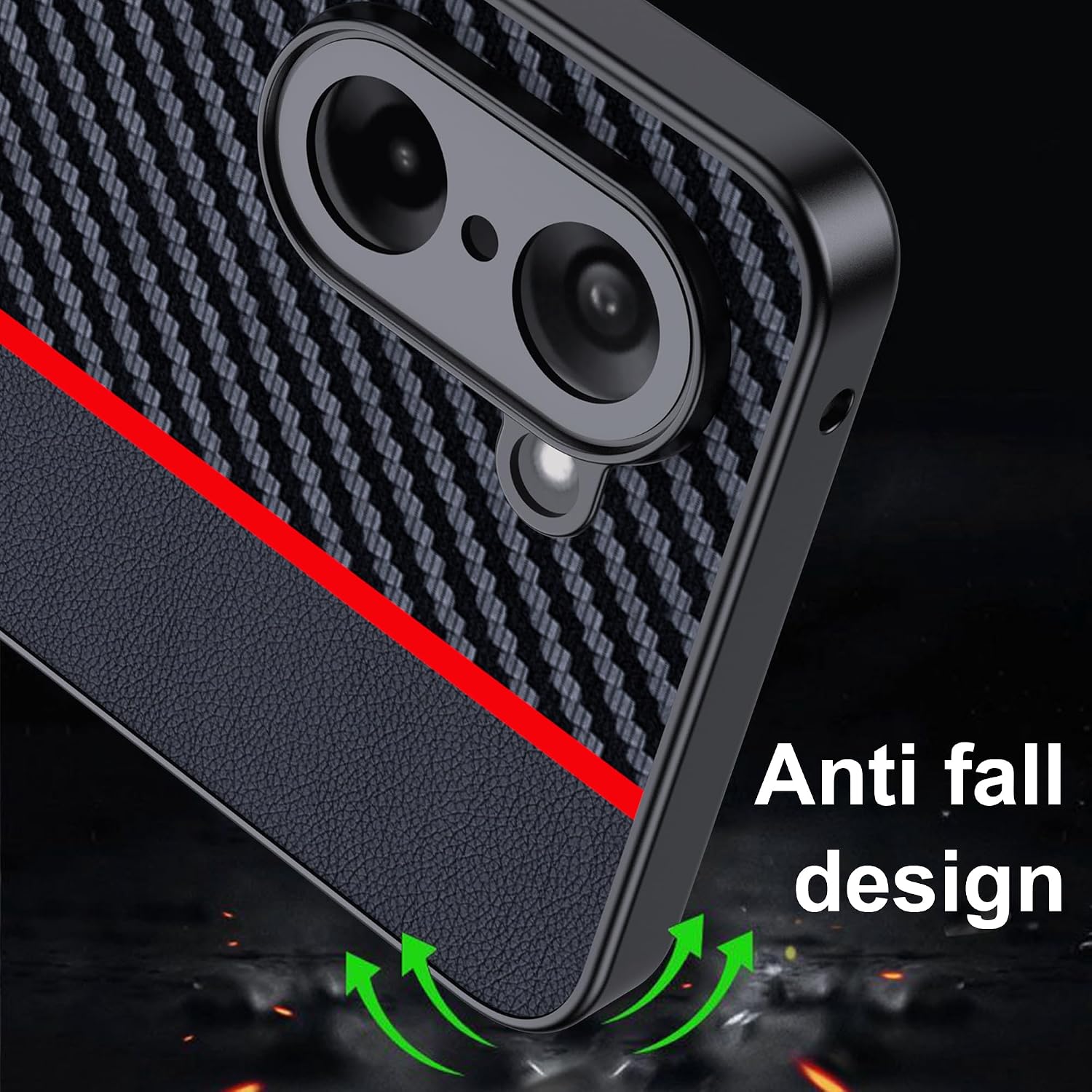 Thumbnail 4 de FDHYFGDY OnePlus Nord CE5 Hülle Kohlefaser