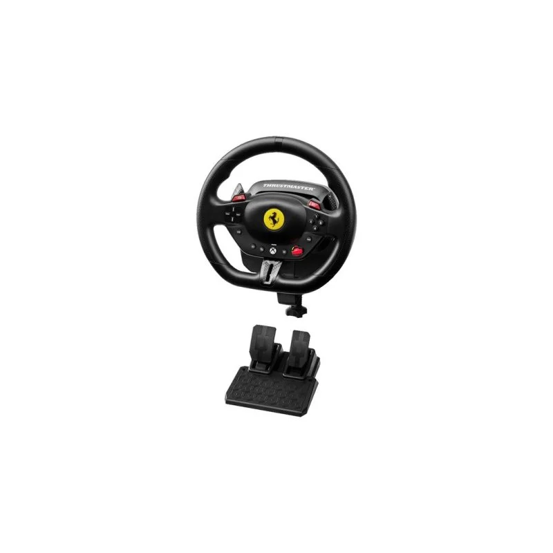 Detalle de Thrustmaster T98 Ferrari 296 GTS 240° con pedales: volante oficial para PC y Xbox
