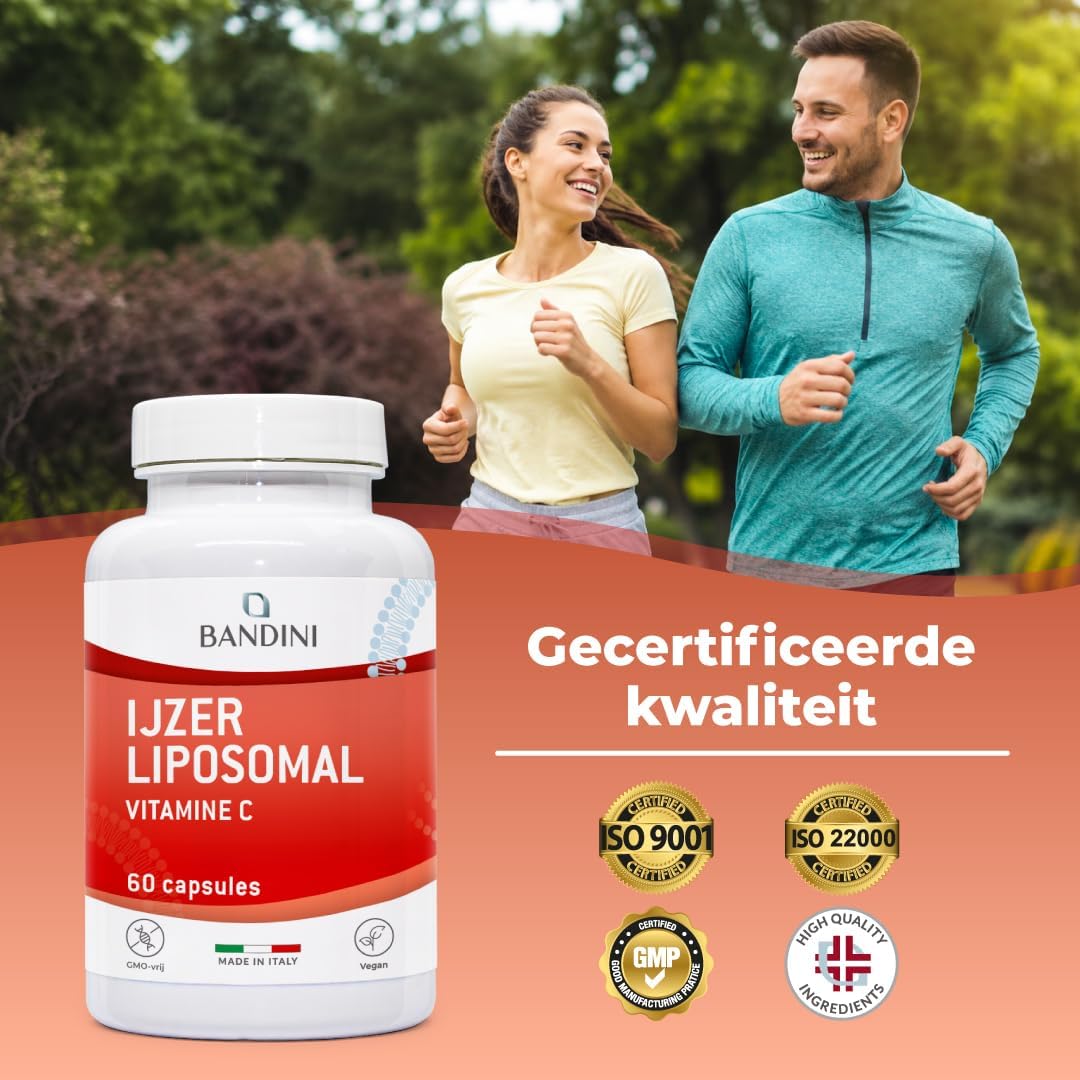 Detalle 2 de BANDINI Liposomaal IJzercomplex 30 mg, met vitamine C, B12, B6, A en foliumzuur
