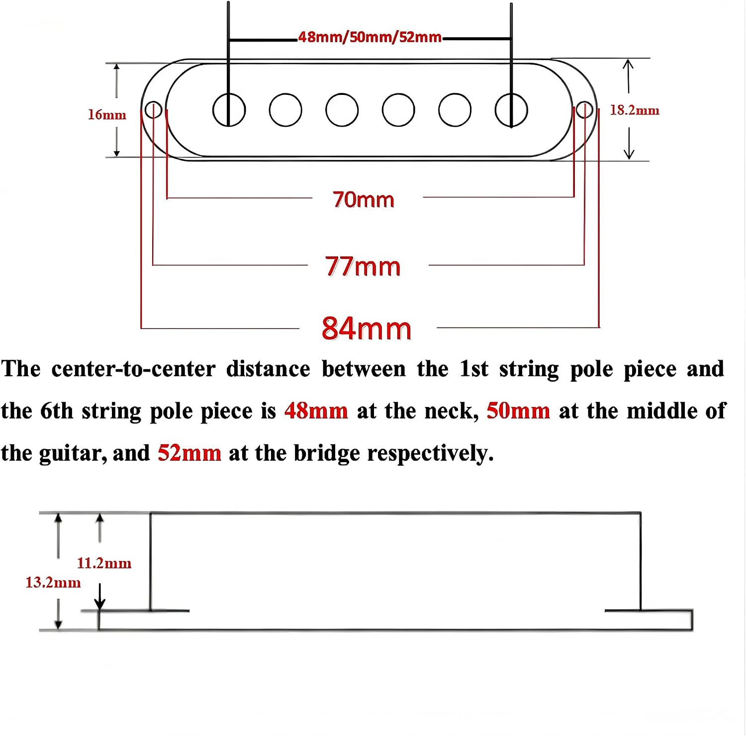 Detalle de Guitar Pickup Covers and Knobs Set, Cream