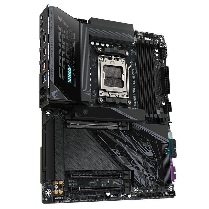 Detalle 2 de Gigabyte X870E AORUS ELITE X3D: placa base AM5 DDR5 con PCIe 5.0, WiFi 7 y USB4