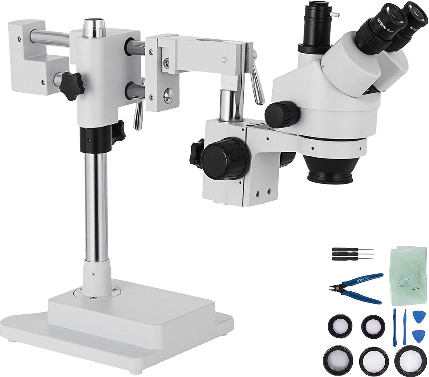 Detalle de VEVOR Microscope stéréo trinoculaire zoom 3,5–90× 🔬