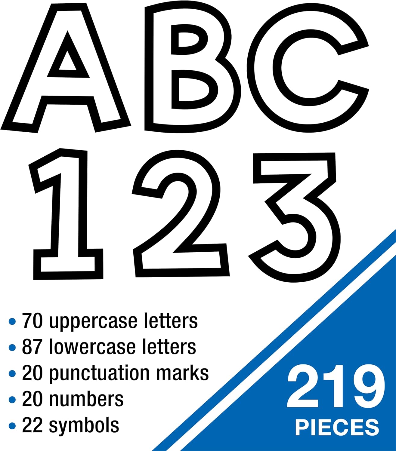 Thumbnail 3 de Carson Dellosa 4-Inch Bulletin Board Letters, 219-Piece Pre-Punched Cardstock Set