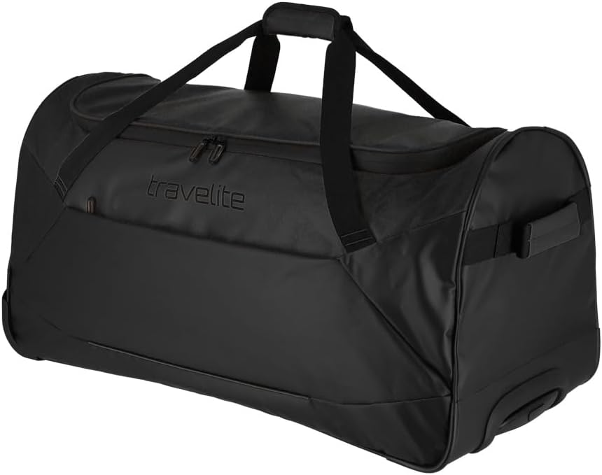Detalle de Travelite Borsa da viaggio trolley con ruote in materiale idrorepellente, 97 L, 71 cm, Nero