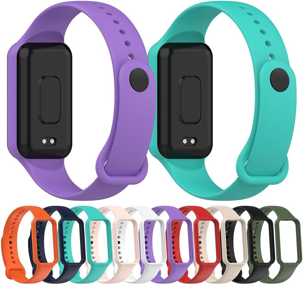 Detalle de BYISYUE silicone sport watch strap for Amazfit Band 7