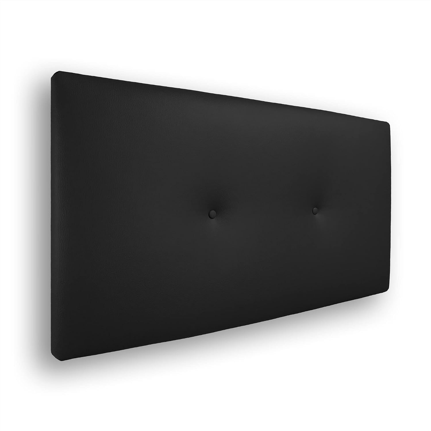 Detalle de Silcar Home Silvi cabecero 90 cm polipiel negro