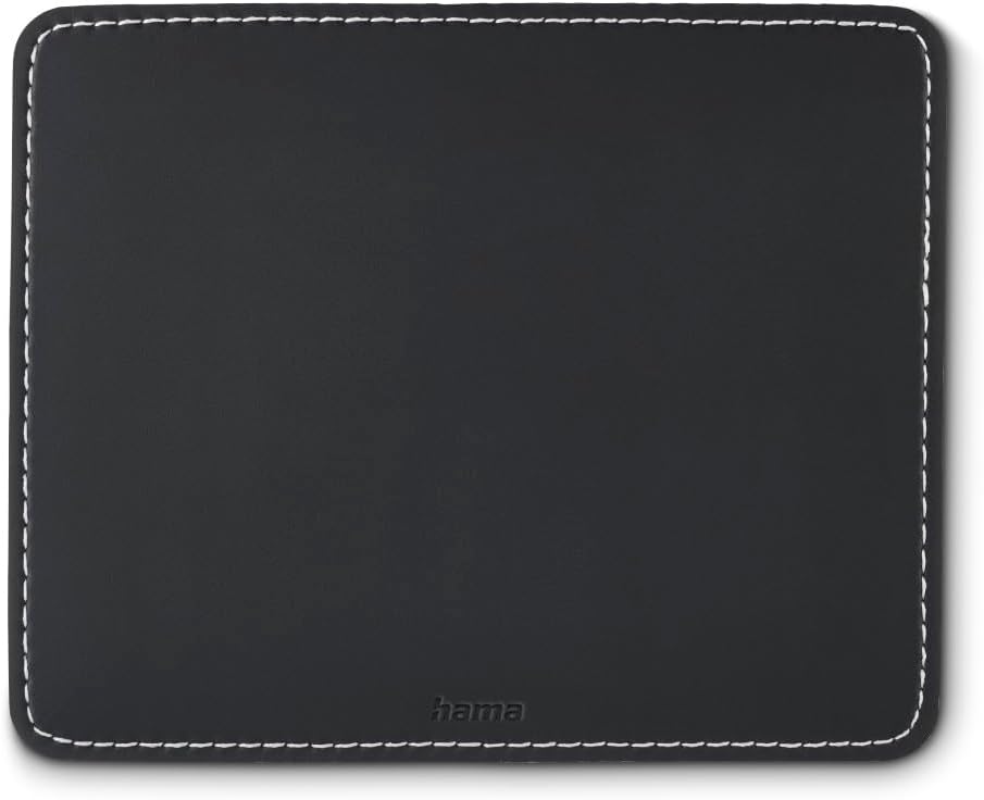 Hama Cuir Synthétique tapis de souris noir antidérapant pour bureau