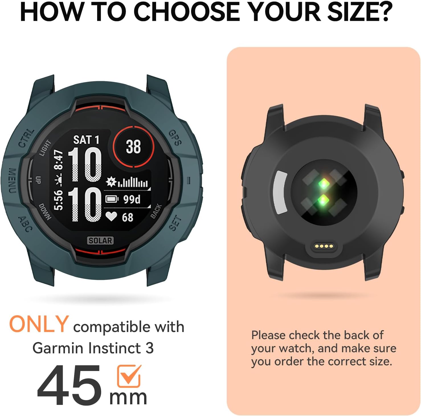 Thumbnail 3 de OVERSTEP Rugged TPU Case Cover for Instinct 3 45mm
