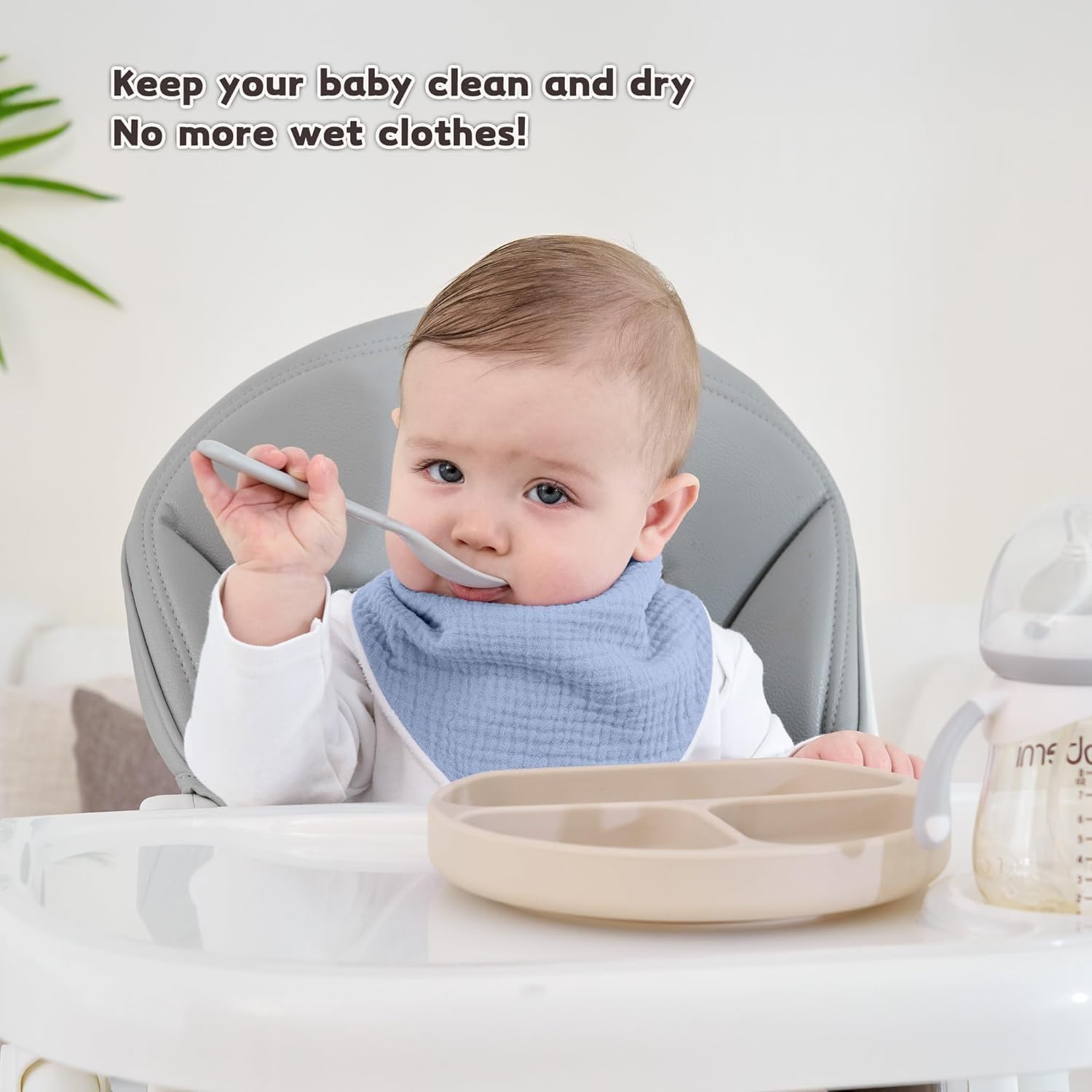 Detalle 2 de Susurration Muslin Drool Bibs 6 Pack