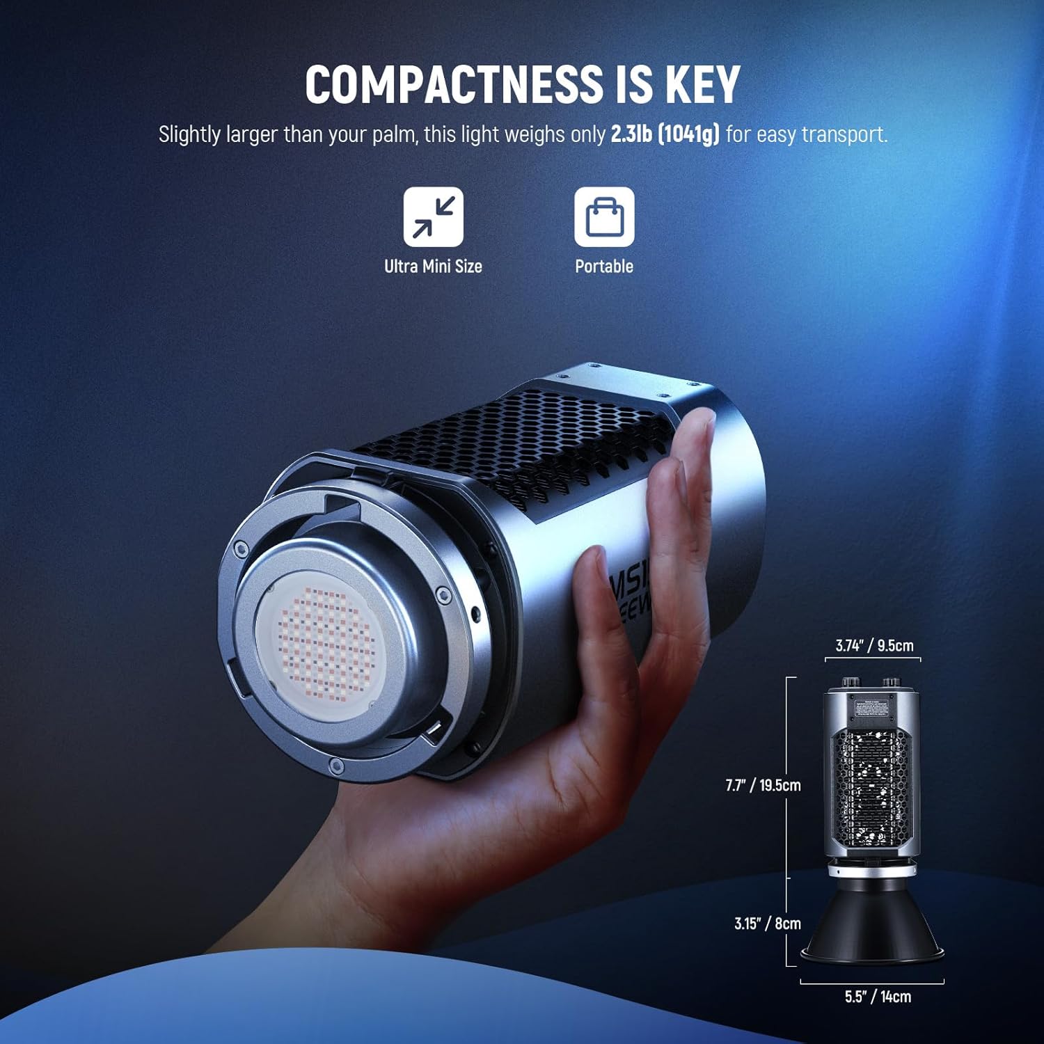 Thumbnail 2 de NEEWER MS150C RGBWW LED Video Light with 2.4G/APP Control (150W Bowens mount)