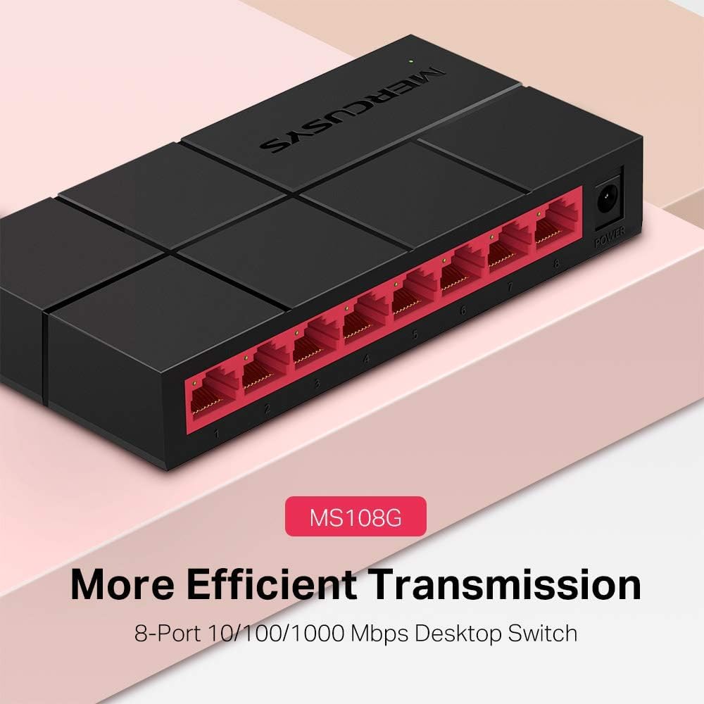 Detalle 2 de MERCUSYS MS108G 8-Port Gigabit Switch