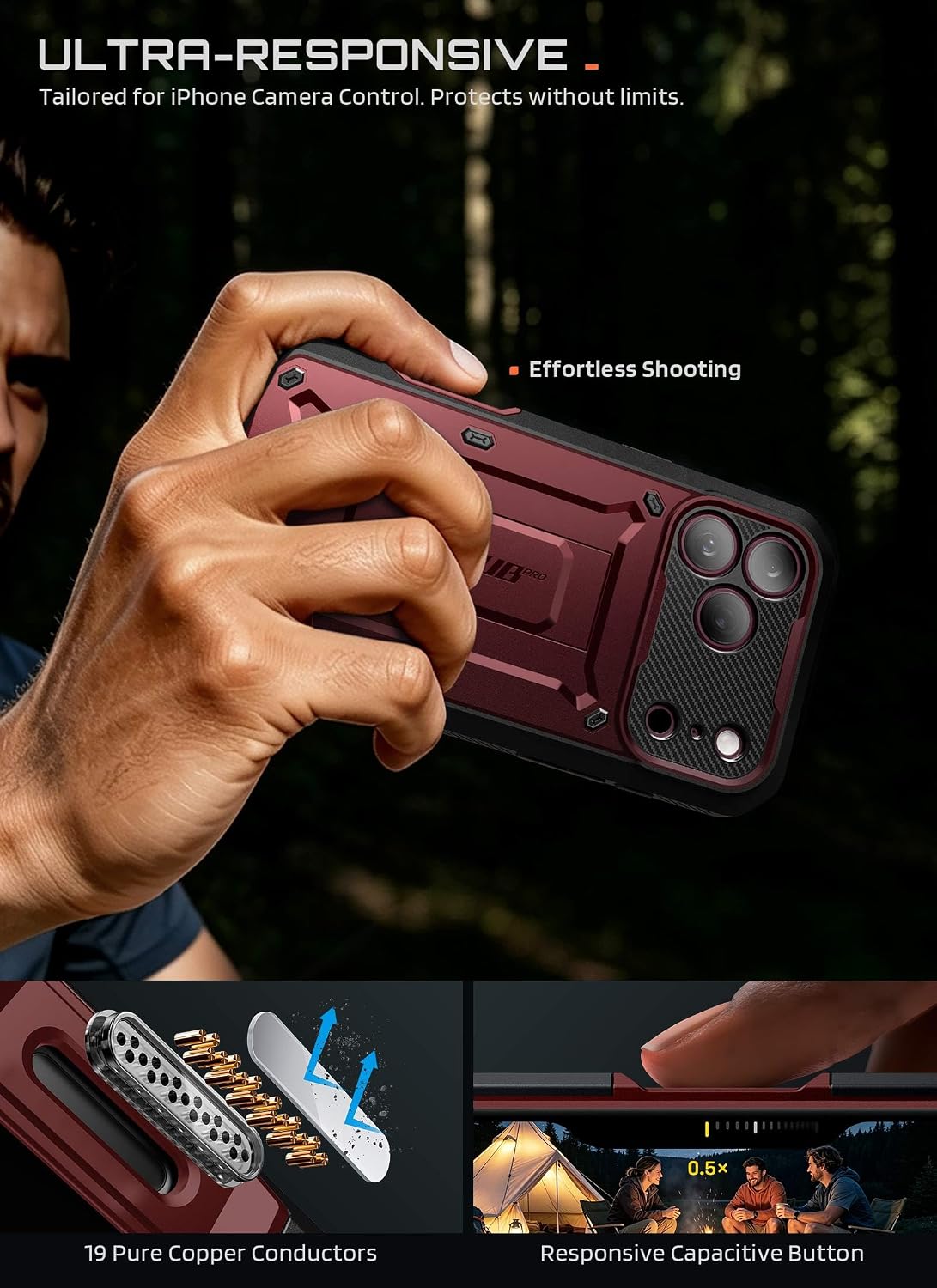 Thumbnail 3 de SUPCASE iPhone case, Burgundy