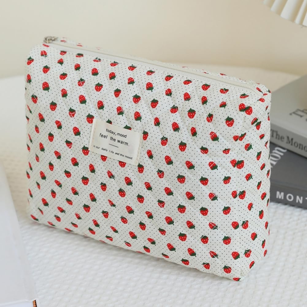Thumbnail 3 de Aucuu Grande Trousse de Maquillage – Lot de 3 Trousse de Toilette Femme Voyage en Coton
