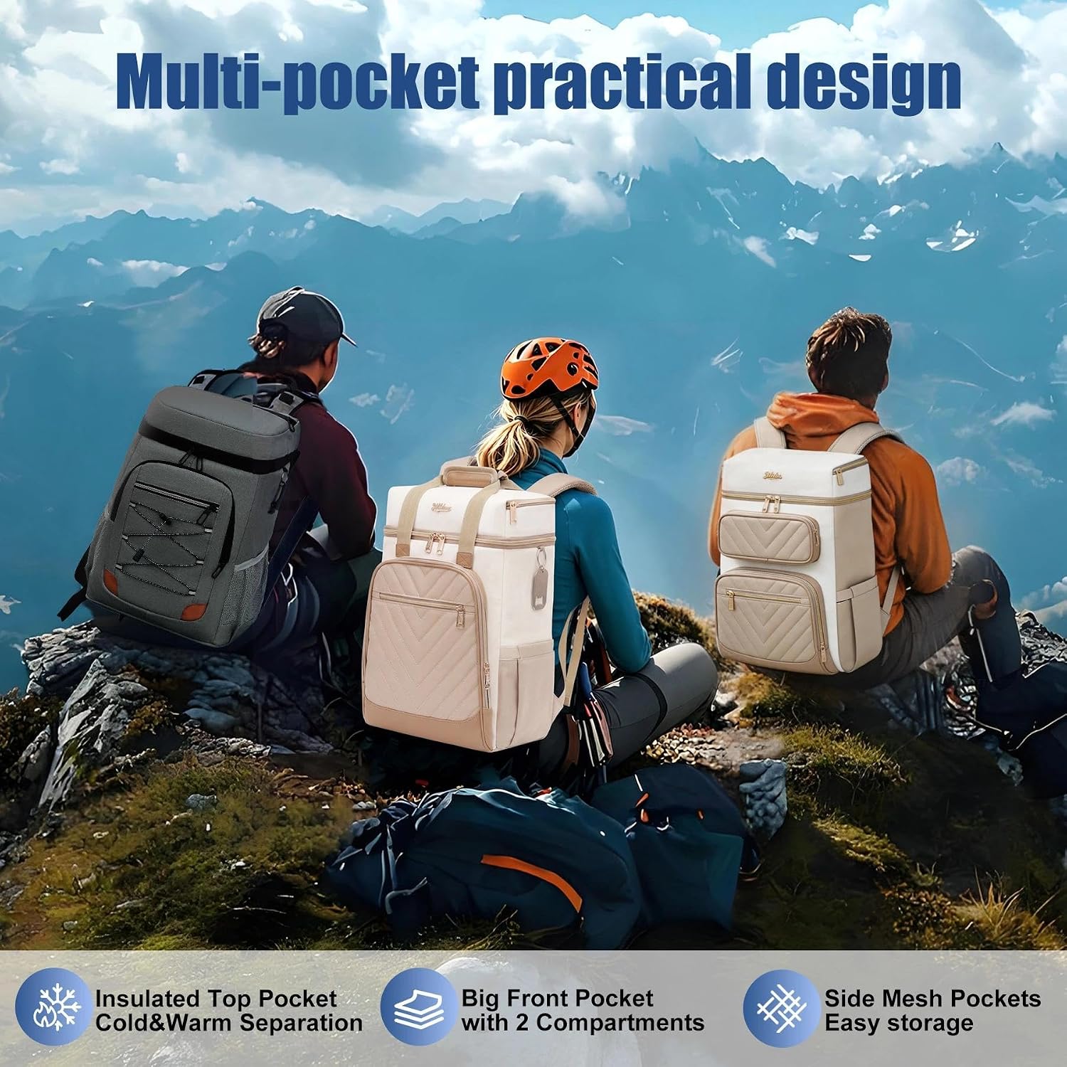 Detalle de Insulated Cooler Backpack with PEVA Liner