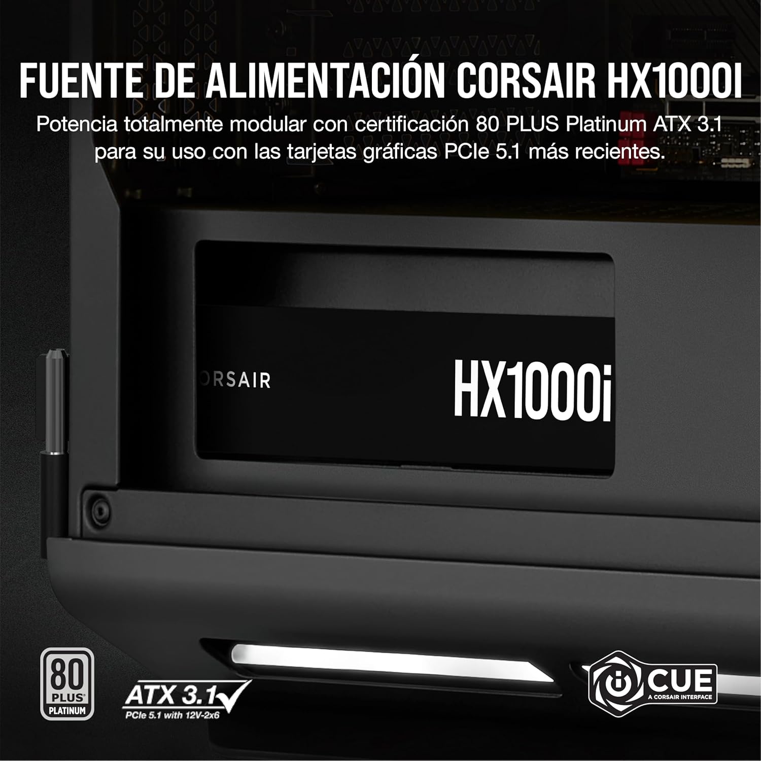Detalle 2 de Corsair HX1000i fuente ATX 1000 W