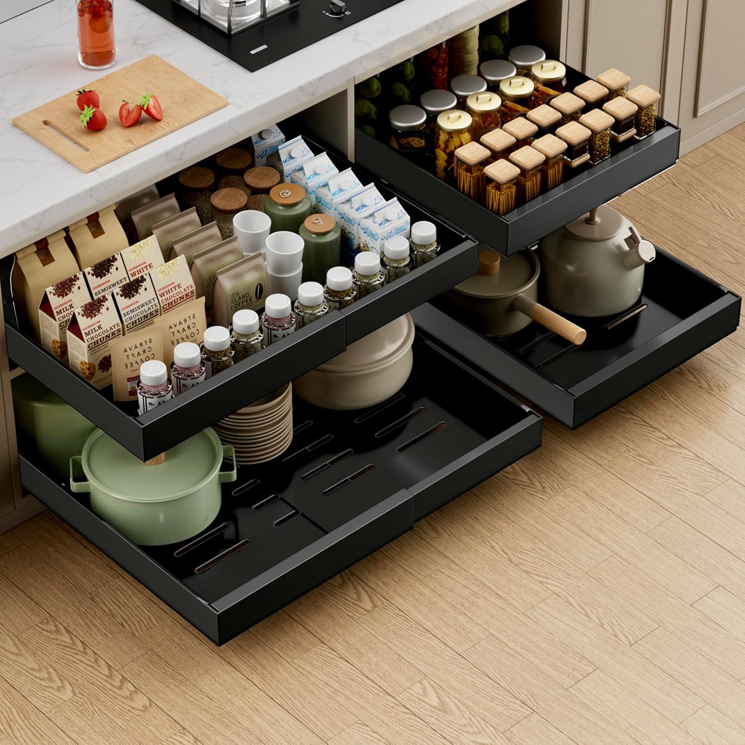 Detalle de PAKETA Pull Out Cabinet Organizer 21" 🗄
