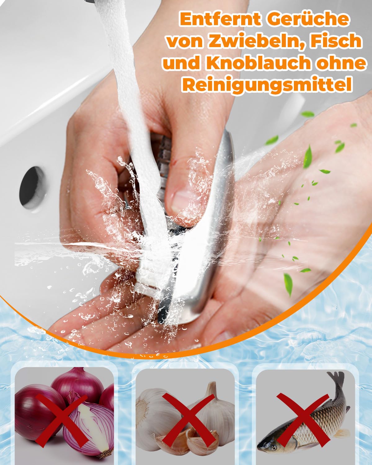 Thumbnail 4 de UCEC 2x Edelstahl-Nagelbürsten (Handbürste) – 2-in-1 für Geruch, Nägel und Handwäsche