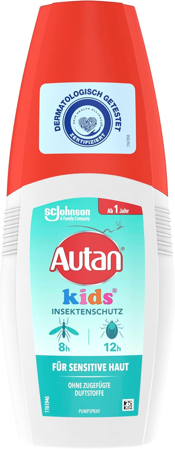 Detalle de Autan Kids Pumpspray – effektiver Insektenschutz für Kinder ab 1 Jahr, 100 ml