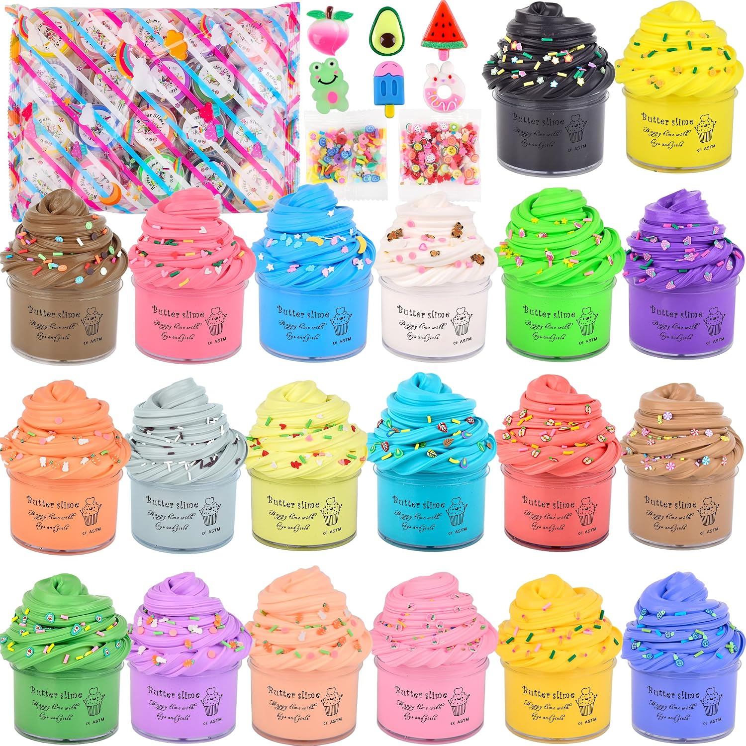 20 Pack Mini Butter Slime 1.1oz party favours