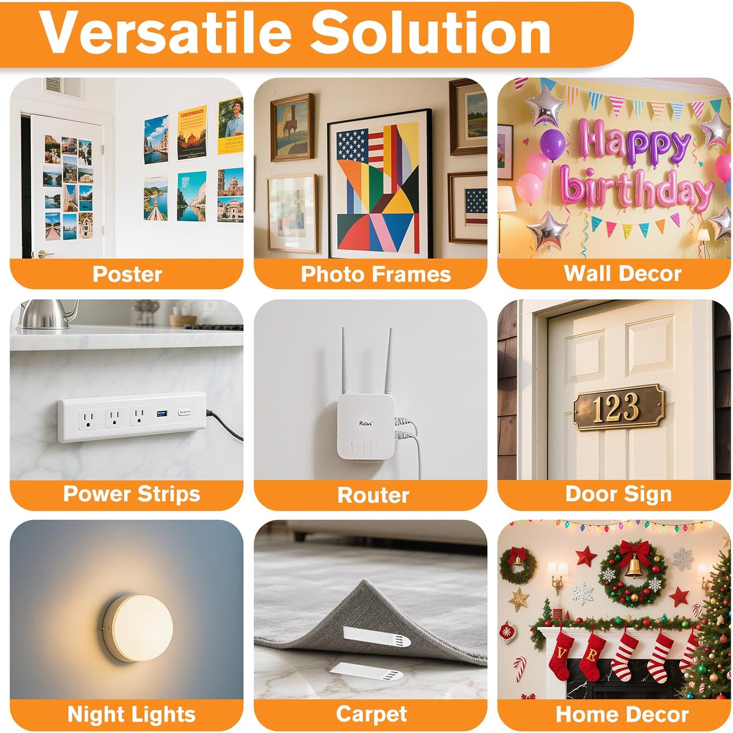Detalle de SummerBrite Picture Hanging Strips, Medium