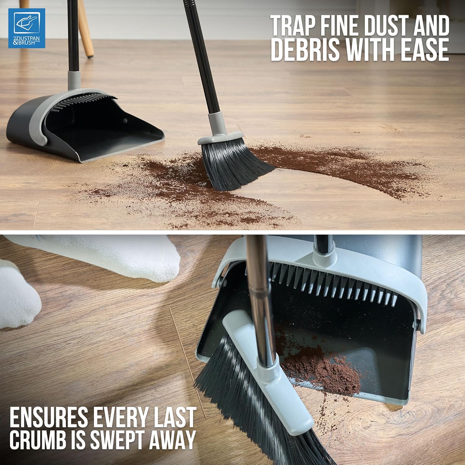 Detalle 2 de Long Handled Dustpan and Brush Set — Tall 1.0m 🧹