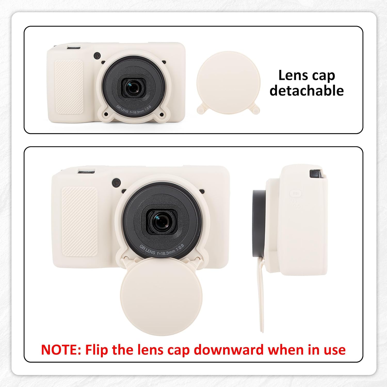 Thumbnail 3 de Rieibi Silicone Case for Ricoh GR IV with Screen Protectors (GR4) – Protective, Lightweight, and Colourful
