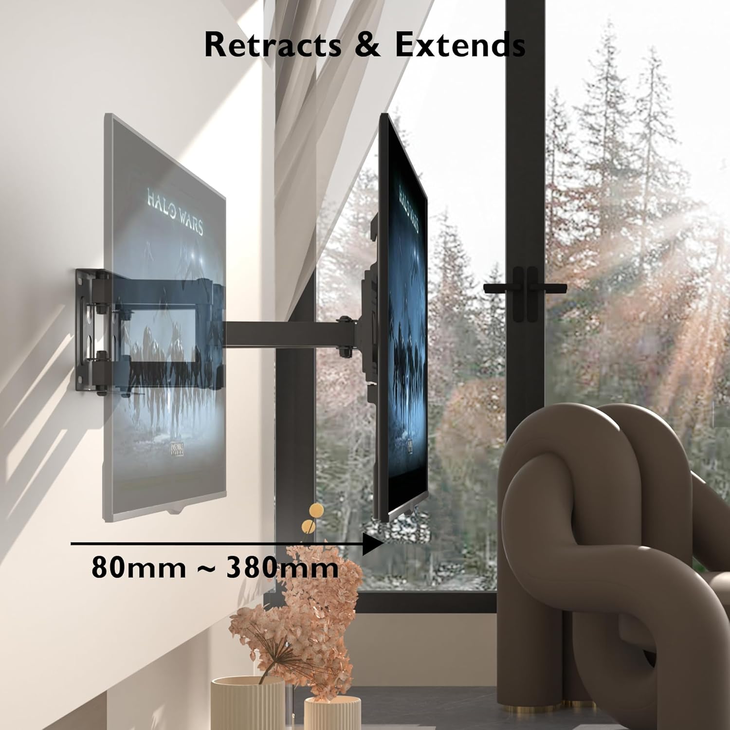 Thumbnail 4 de BONTEC Supporto TV da 23–70" inclinabile fino a 45 kg