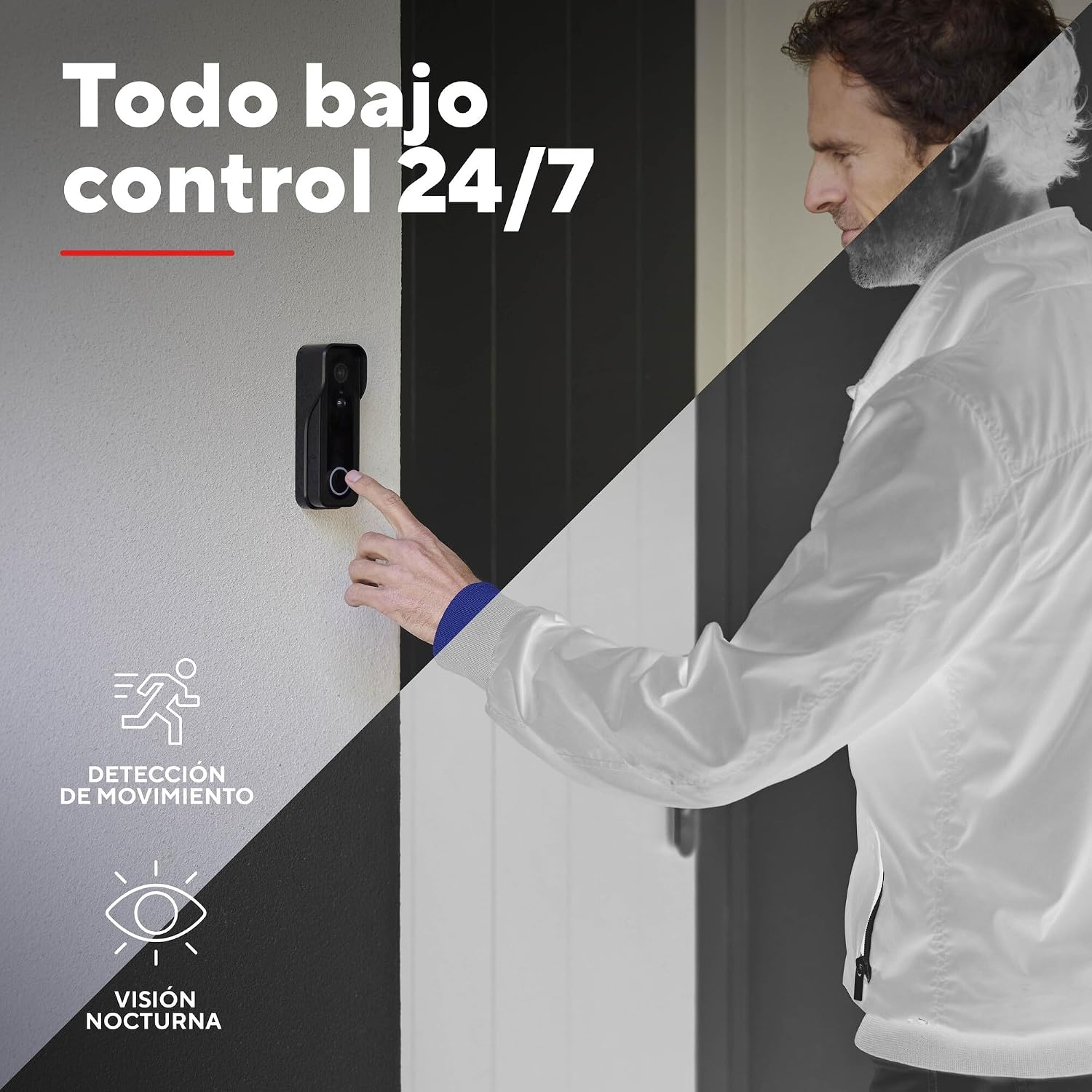 Detalle 2 de Trust Timbre Exterior Cámara 2K 3MP