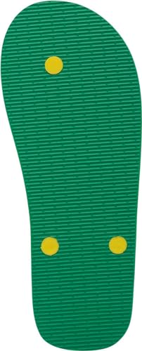 Detalle 2 de Cressi Beach Flip Flops: infradito unisex per mare e piscina, verde/giallo, 35/36