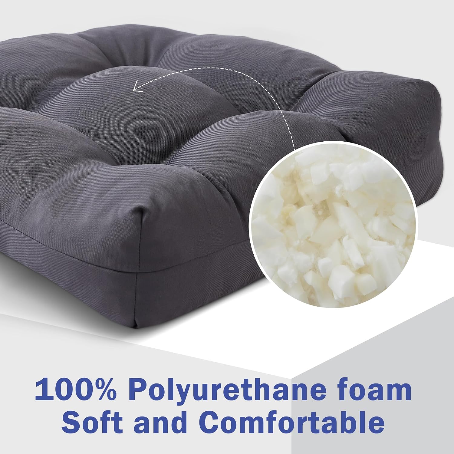 Detalle de IPYNBAP Outdoor Chair Cushions 19x19+5”