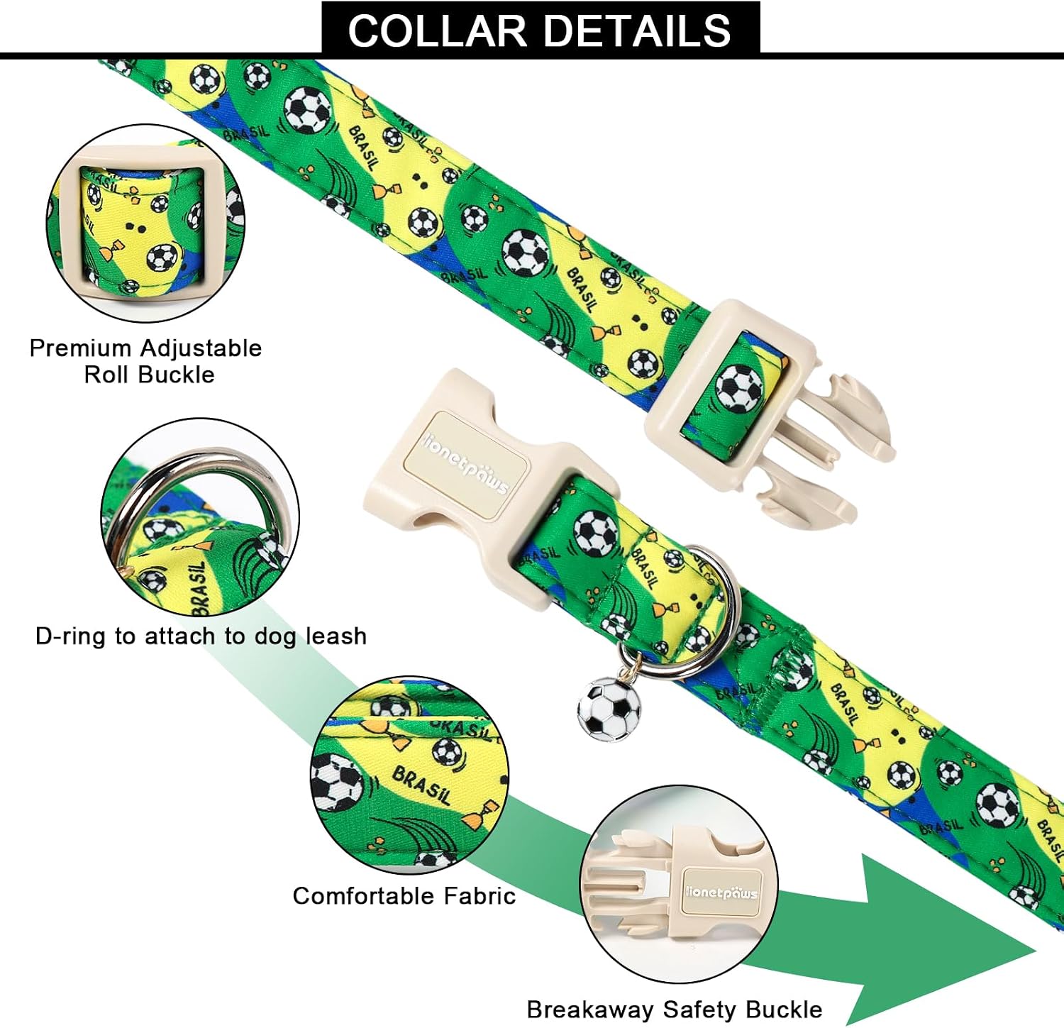 Detalle 2 de Lionet Paws Dog Collar, Size M